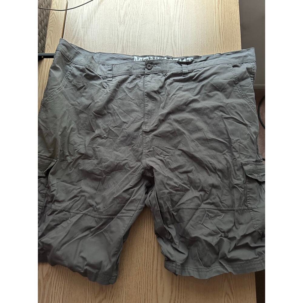 New Mens Monument Shorts Cargo Pockets Stretchy Cotton Spandex Dark Gray size 52